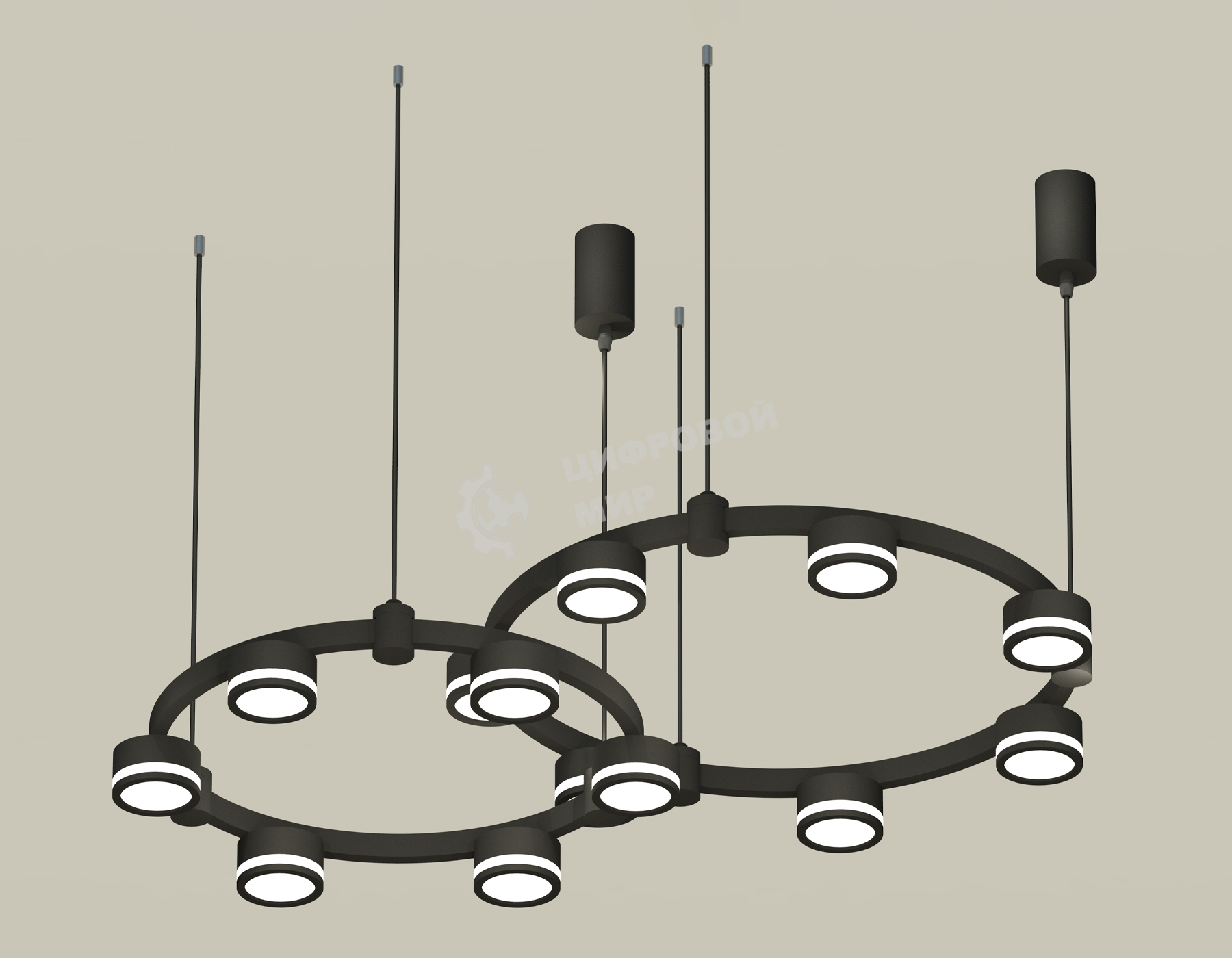 Светильник Ambrella light XR92091003/13 SBK/FR черный песок/белый матовый GX53 (A9209, C9238, C9232, N8415)