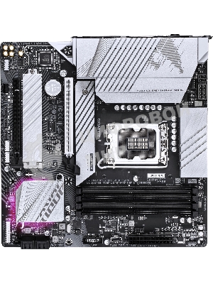 Материнская плата Gigabyte B760M AORUS ELITE WIFI6E GEN5, LGA1700, Intel B760, 4xDDR5, 4xSATA, 2xM.2 PCIe 4.0, 1xPCIe 5.0 x16, 1xPCIe 4.0 x4, 1xHDMI, 1xDisplayPort, 1x 2.5Gb LAN, 1xUSB 3.2 Gen2x2 Type-C, 1xUSB 3.2 Gen2 Type-A, 3xUSB 3.2 Gen1, 4xUSB 2.0, 2x3.5 мм, 7.1, microATX