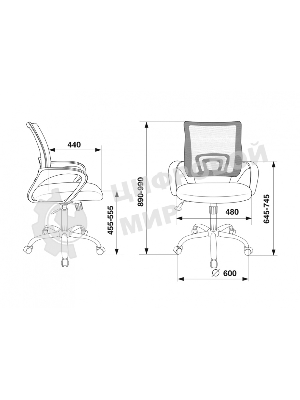 Кресло Бюрократ CH-695N/SL/BLACK черный, сетка, 120 кг, механизм качания