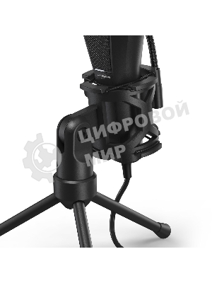 Микрофон проводной Hama Stream 400 Plus 2м черный