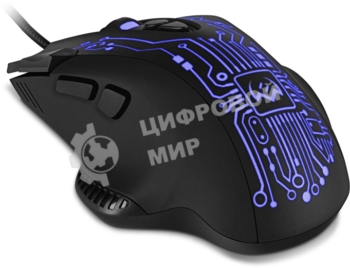 Мышь проводная SVEN RX-G715 черный, 3200 dpi, USB, кнопки - 8