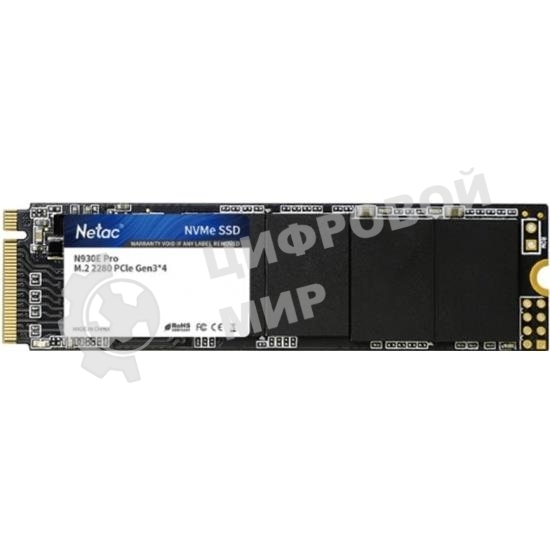 Накопитель SSD Netac N930E Pro, 1Tb, PCIe 3.0 x4, M.2 2280, NVMe, R/W 2130/1720