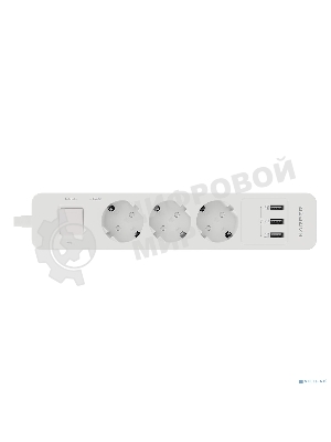 Удлинитель с USB зарядкой Harper UCH-330 White