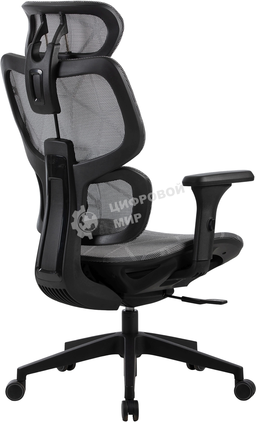 Кресло компьютерное Cactus CS-MC555-GY черный/серый, сетка