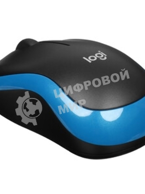 Мышь беспроводная Logitech M185 синий, 1000 dpi, радиоканал, USB, кнопки - 3