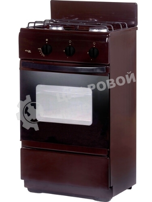 Плита газовая Лада Nova CG 32013 B коричневый, конфорок 2, духовка 30 л, 50 см x 85 см x 40 см