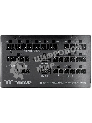 Блок питания Thermaltake Toughpower GF3 1650W Gen.5,, 1650Вт, 80+ Titanium, 140мм, модульный, черный