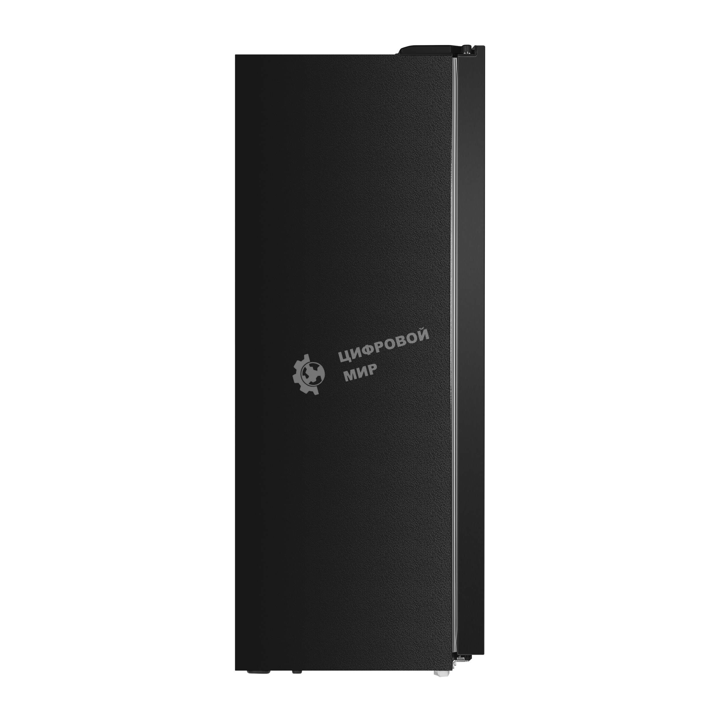 Холодильник Maunfeld MFF177NFSB черный глянц. двухкамерный 263/170л морозилка сбоку, No Frost, Side by Side