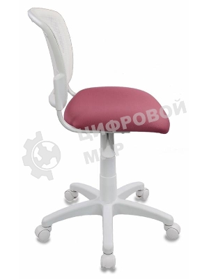 Кресло детское Бюрократ CH-W296NX/26-31 TW-15 белый, спинка сетка, сиденье розовый 26-31