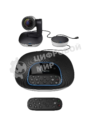 Веб-камера Logitech Group 1920x1080, 30 кадр/с, USB Type-A, микрофон (4 шт, шумоподавление), автоматическая фокусировка, автоосвещение, универсальное крепление, штатив в комплекте