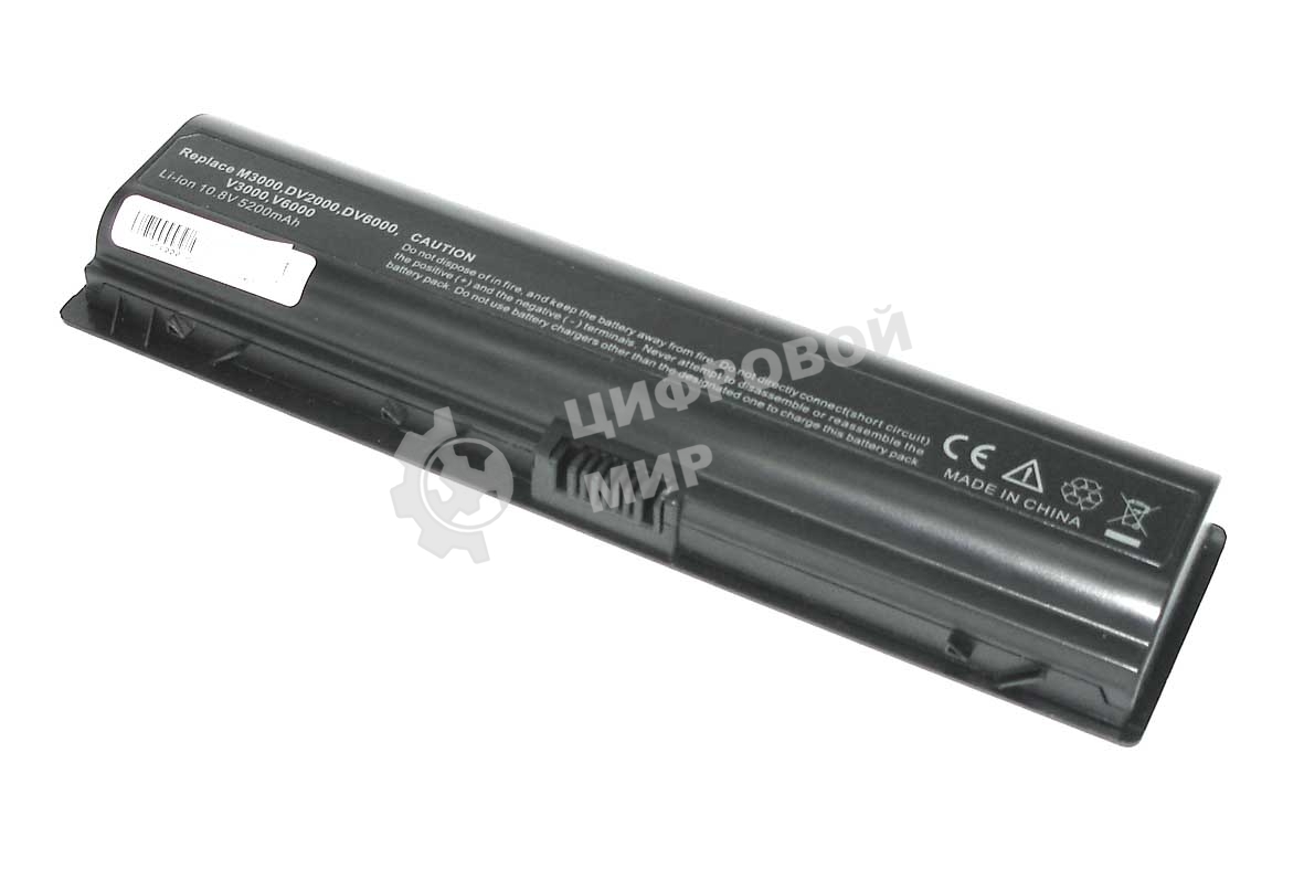 Аккумуляторная батарея для ноутбука HP Pavilion DV2000, DV6000 5200mAh OEM черный