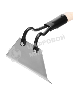 Мотыга Сибртех, нержавеющая сталь, 150х90х1300 мм, деревянный черенок