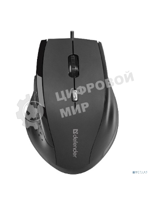 Мышь проводная Defender Accura MM-362 черный, 1600 dpi, USB, кнопки - 6