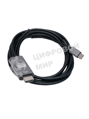 Кабель-переходник Cablexpert CCB-A-CM-HDMI-1.8M с Type-C на HDMI v2.0, Mobile, 1.8м, черный, корбка