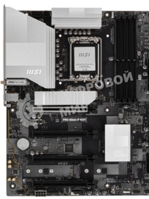 Материнская плата MSI PRO B860-P, LGA 1851, Intel B860, 4xDDR5, 4xSATA, 3xM.2, 1xPCIe 5.0 x16, 1xPCIe 4.0 x4, 2xPCIe 4.0 x1, 1xHDMI, 1xDP, 1xUSB-C, 1x 5Gb LAN, 2xUSB-A 3.2 Gen 2, 2xUSB-A 3.2 Gen 1, 4xUSB-A 2.0, 3x3.5 мм, 7.1, ATX