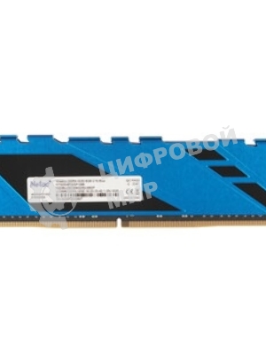 Оперативная память Netac Shadow III, DDR4, 8GB (1x8GB), 3200 MHz, CL16, с радиатором, белый