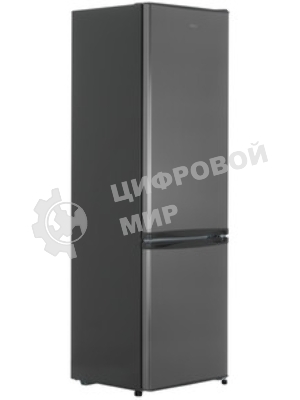 Холодильник Evelux FS 2220 X серый двухкамерный 188/64л морозилка снизу