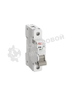 Выключатель автоматический модульный 1п C 50А 6кА AV-6 AVERES EKF mcb6-1-50C-av
