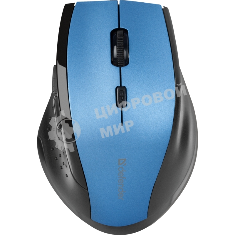 Мышь беспроводная Defender Accura MM-365 синий, 1600 dpi, радиоканал, USB, кнопки - 6