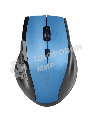 Мышь беспроводная Defender Accura MM-365 синий, 1600 dpi, радиоканал, USB, кнопки - 6