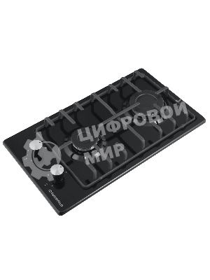 Газовая варочная панель Maunfeld EGHE.32.3EB/G, 2 конфорки, эмалированная сталь, черный