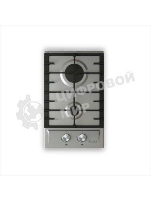 Газовая варочная панель LEX GVS 321 Inox 4000Вт 2 комфорки нерж.сталь