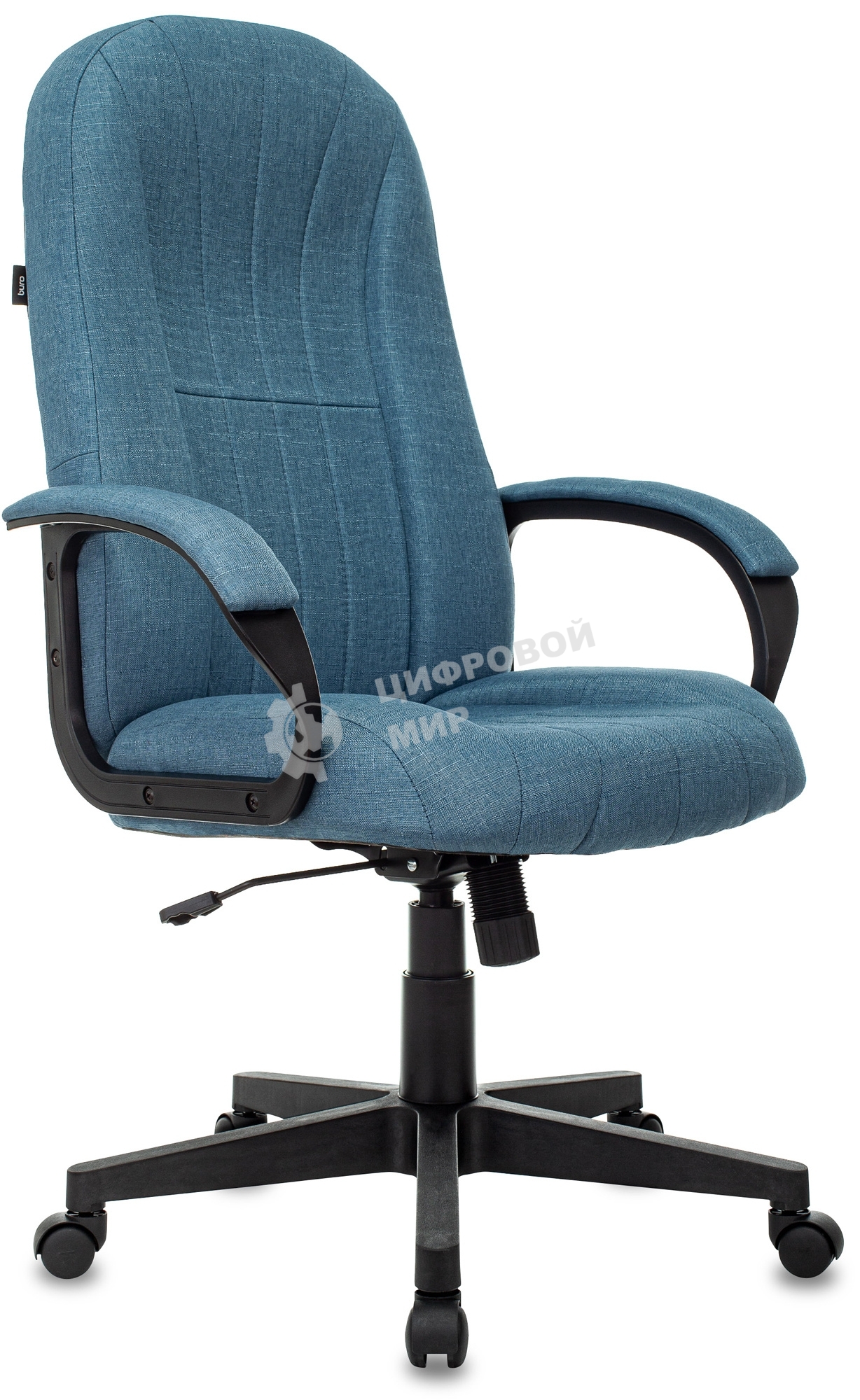 Кресло руководителя Бюрократ T-898AXSN синий 38-415, крестовина пластик