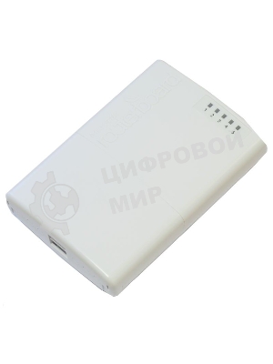 Маршрутизатор MikroTik RB750P-PBr2 PowerBox with 650MHz CPU, 64MB RAM, 5xLAN (four with PoE out), RouterOS L4, outdoor case, PSU, PoE, mounting set