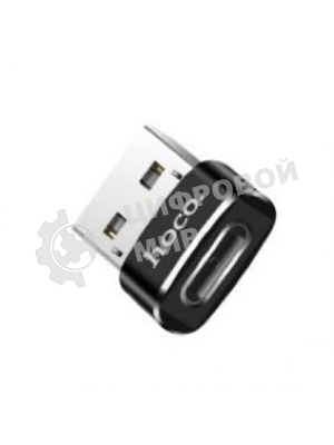 Переходник HOCO UA6 USB to Type-C, черный
