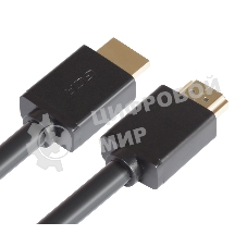 Кабель GCR 1.0m HDMI 1.4, 30/30 AWG, позолоченные контакты, FullHD, Ethernet 10.2 Гбит/с, 3D, 4Kx2K, экран