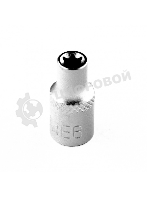 Головка торцевая Stels 1/4, Е6, CrV