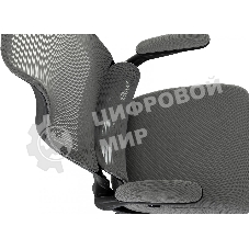 Кресло руководителя Бюрократ Sigma 1 серый, сетка/ткань, крестов. пластик