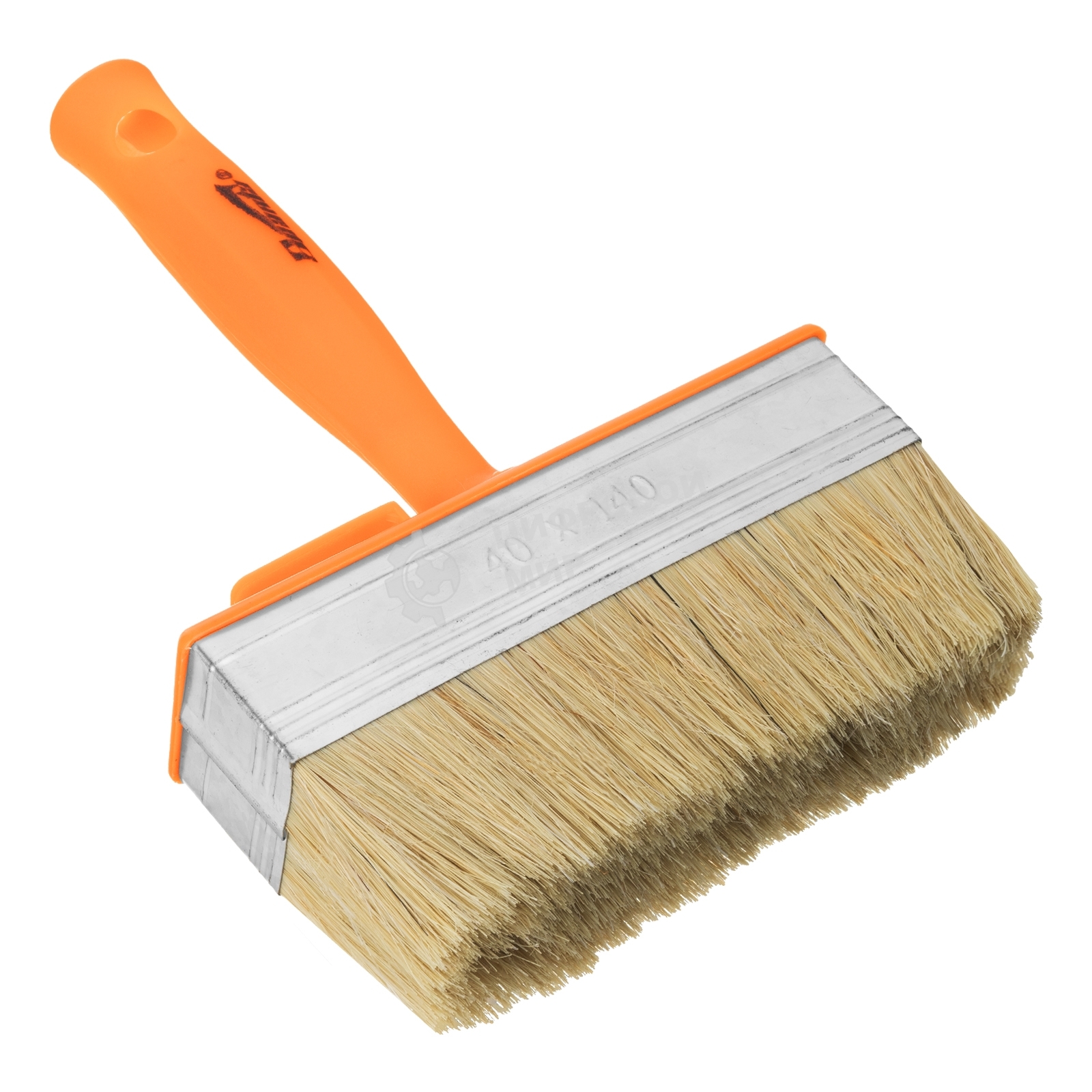 Кисть-ракля Sparta 40х140 мм, натуральная щетина, пластмассовый корпус, пластмассовая рукоятка