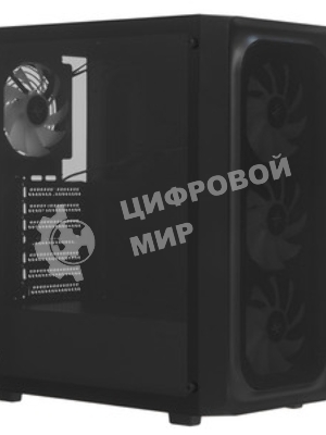 Компьютерный корпус XASTRA A407 4ARGb Black ATX/Mesh/tempered glass/4x120мм ARGb PWM fans/A407-4FC12A