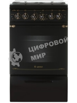 Плита газовая Gefest ПГ 5100-02 0183 черный, конфорок 4 шт, духовка 52 л, 50 см x 85 см x 58.5 см