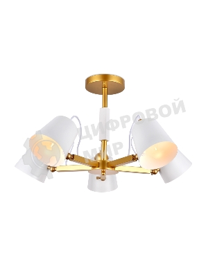 Светильник Ambrella light TR3101/5 WH/GD белый/золото E14 max 40W D680*370