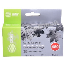 Картридж струйный Cactus CS-PGI480XXLBK черный (24.4мл) для Canon Pixma TR7540/TR8540/TS6140/TS8140