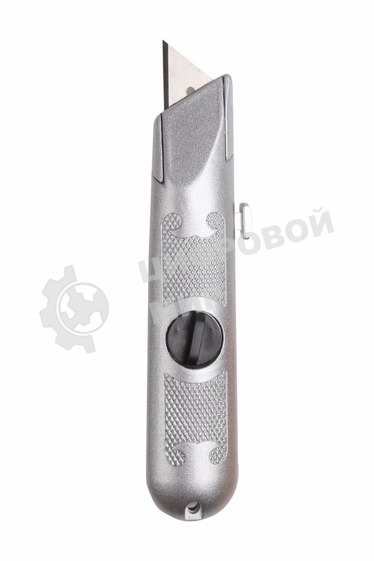Нож с трапециевидным выдвижным лезвием Rexant винтовой фиксатор лезвия