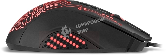 Мышь проводная SVEN RX-G715 черный, 3200 dpi, USB, кнопки - 8