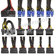 Блок питания серверный 800W ExeGate EX292212RUS ServerPRO-800RADS (ATX, for 3U+ cases, APFC, КПД 80% (80 PLUS), 14cm fan, 24pin, 2(4+4)pin, PCIe, 5xSATA, 4xIDE, FDD, Cable Management, black)