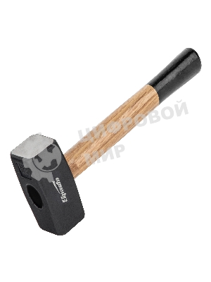 Кувалда Sparta 1500 г, кованая головка, деревянная двухцветная рукоятка