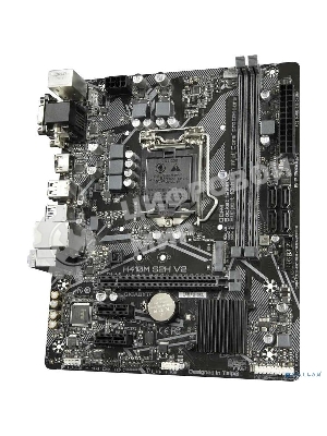 Материнская плата Gigabyte H410M S2H V2, LGA 1200, Intel H470, 2xDDR4, 4xSATA, 1xM.2, 1xPCIe 3.0 x16, 2xPCIe 3.0 x1, 1xDVI-D, 1xHDMI, 1xVGA, 1x 1Gb LAN, 2xUSB-A 3.2 Gen 1, 4xUSB-A 2.0, 3x3.5 мм, 7.1, Micro ATX