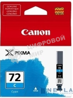 Картридж струйный PGI-72C (6404B001), для Canon PRO-10, Голубой, 525стр.