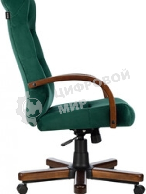 Кресло Бюрократ T-9928WALNUT Fabric Italia Green зеленый, ткань