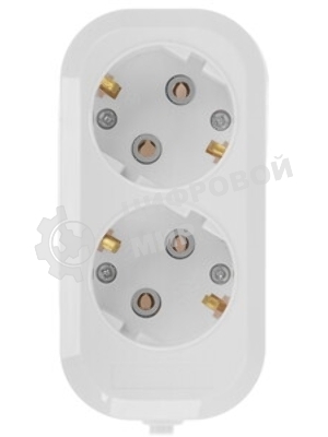 Удлинитель Smartbuy SBE-16-2-03-Z 2 гнезда 3 метра 16А/3,5 кВт с заземлением ПВС 3х1 мм2