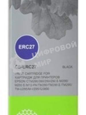 Картридж матричный Cactus CS-ERC27 черный 10 мм, 3.5 м, 900 000 знаков для Epson ERC 27