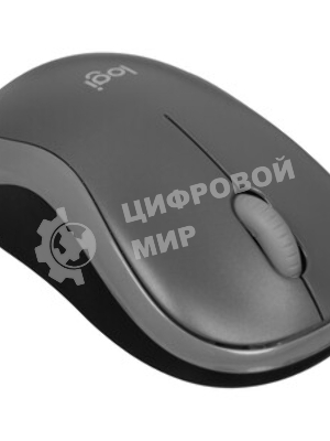 Мышь беспроводная Logitech M186 черный/серый, 1000 dpi, радиоканал, USB, кнопки - 3