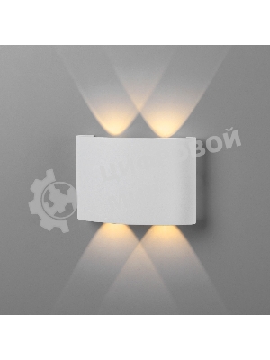 1555 TECHNO LED / Светильник садово-парковый со светодиодами TWINKY DOUBLE белый