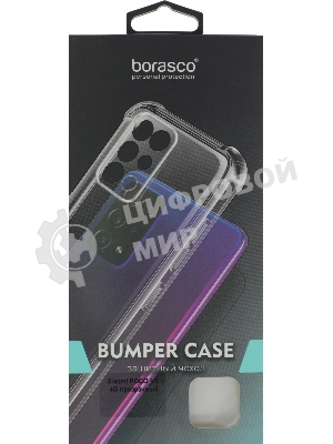 Чехол (клип-кейс) BoraSCO для Xiaomi Poco M6 4G Bumper Case прозрачный