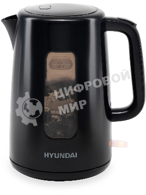 Чайник электрический Hyundai HYK-P2501 2.5л. 2200Вт черный (корпус: пластик)